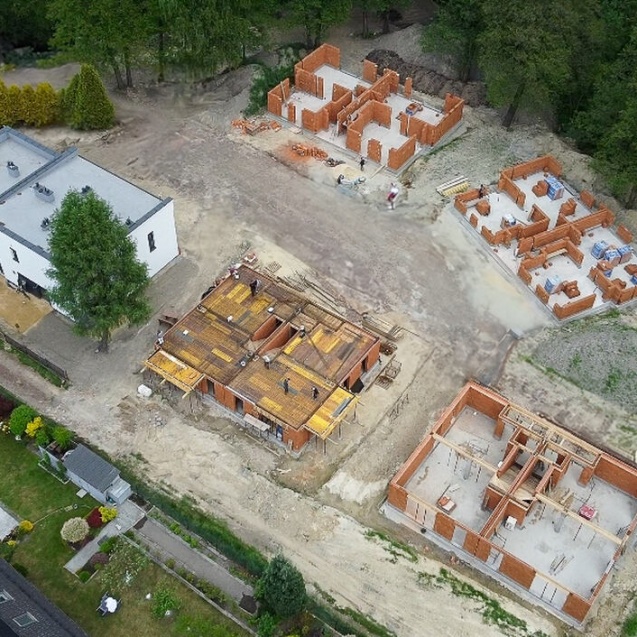 Widok z lotu ptaka na Niedobczycką Zakątek